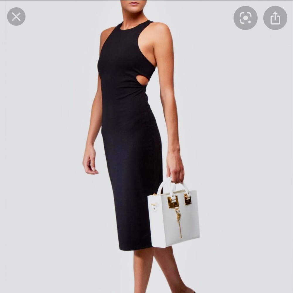 T by Alexander Wang Body-con Cutout Dress, Navy, M